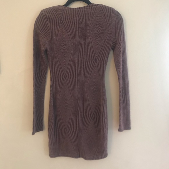 FOREVER 21 Plunge Bodycon Dress Patterned Sz M - Picture 2 of 9